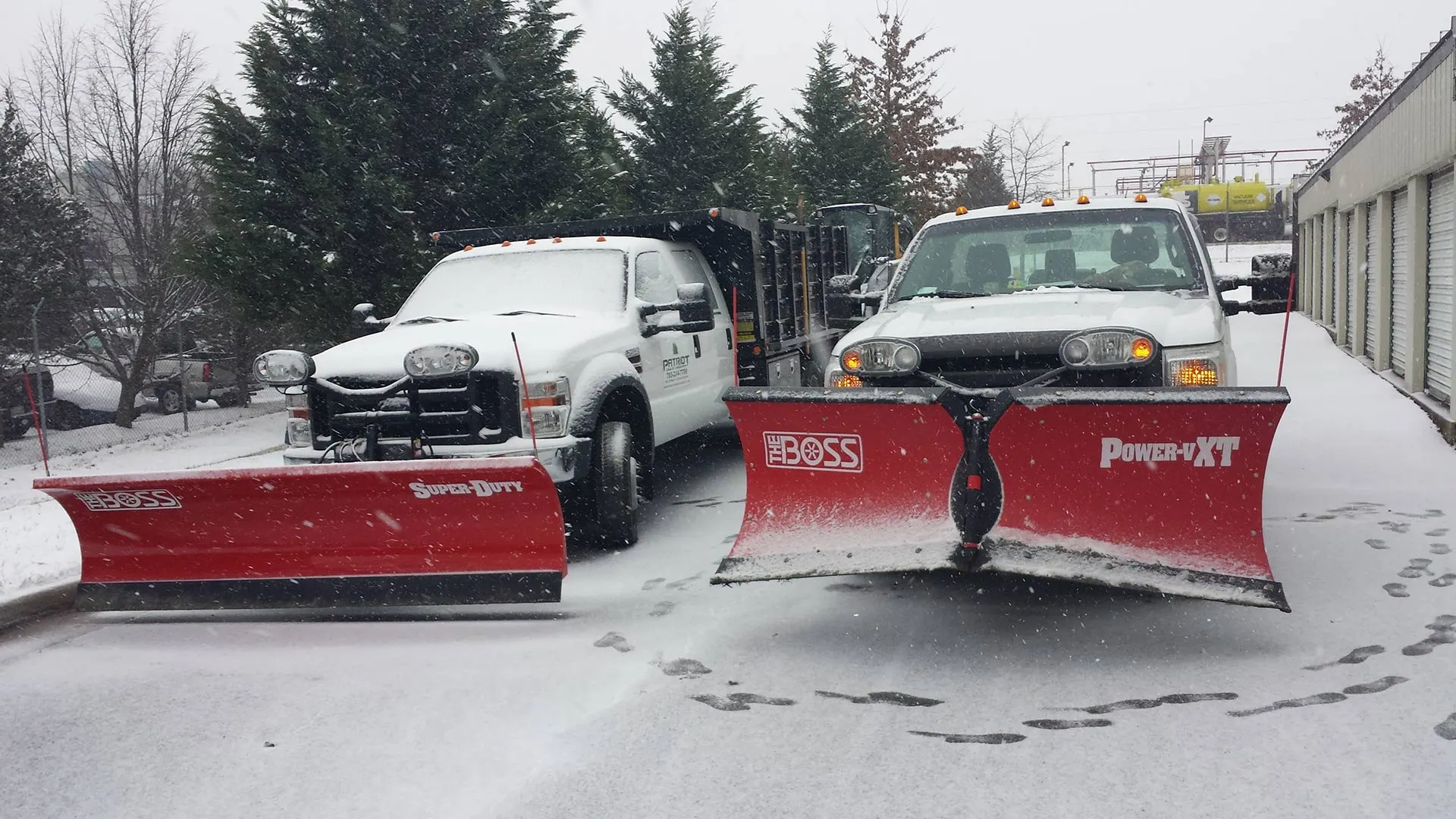 Snow plows are among the tools at our disposal for performing snow removal.
