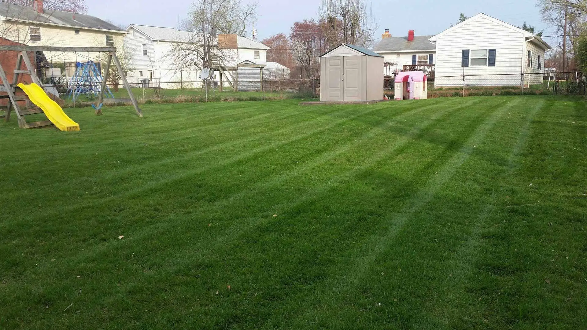 Lawn that we care for and maintain in Gainesville, VA.